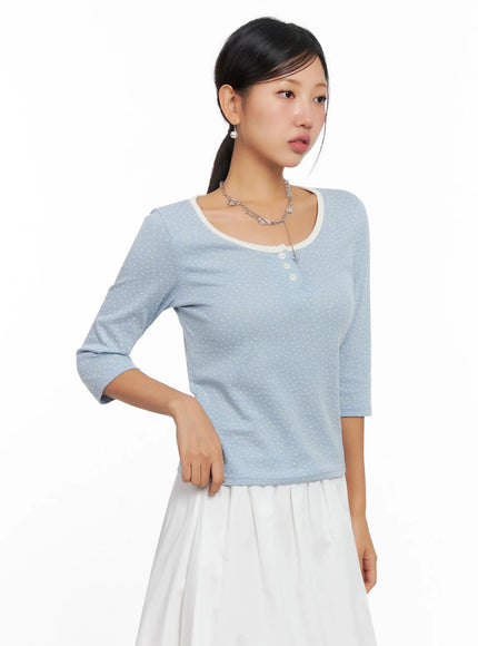 3-4-sleeve-round-neck-tee-ig527