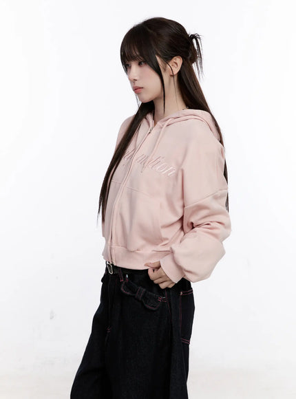 Printed Graphic Zip-up Hoodie CO501