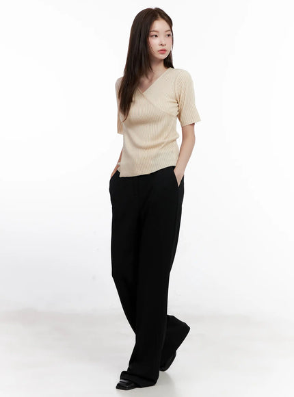 Black Flared Trousers CL523