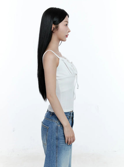 Ribbed Front-Tie Tank CG507