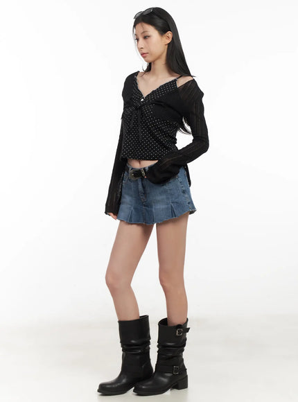 ribbon-knit-cropped-cardigan-cl501