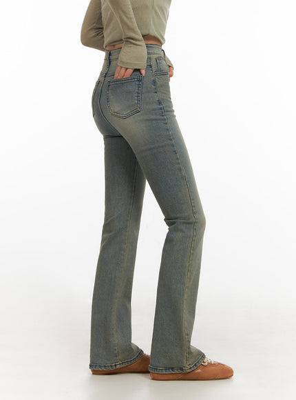 cathy-washed-slim-fit-flared-jeans-ij503