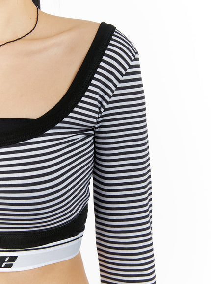 round-neck-striped-long-sleeve-crop-top-cm407