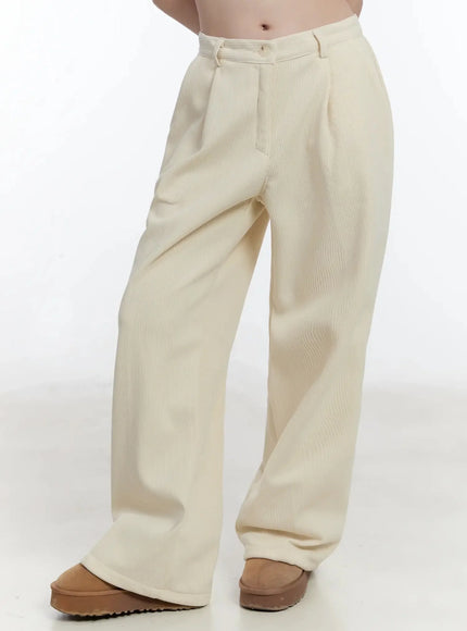 Cozy Wide-Leg Corduroy Pants ID526