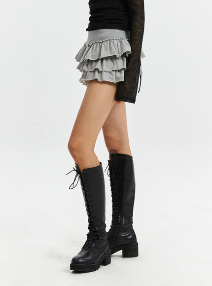 frill-layered-mini-skirt-cd321