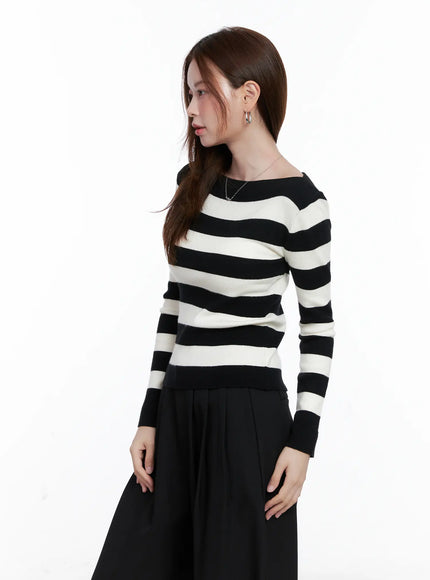 striped-boat-neck-pullover-knit-top-cg520