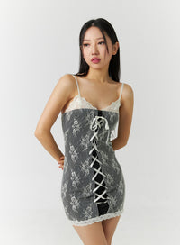 draped-lace-mini-dress-cd301