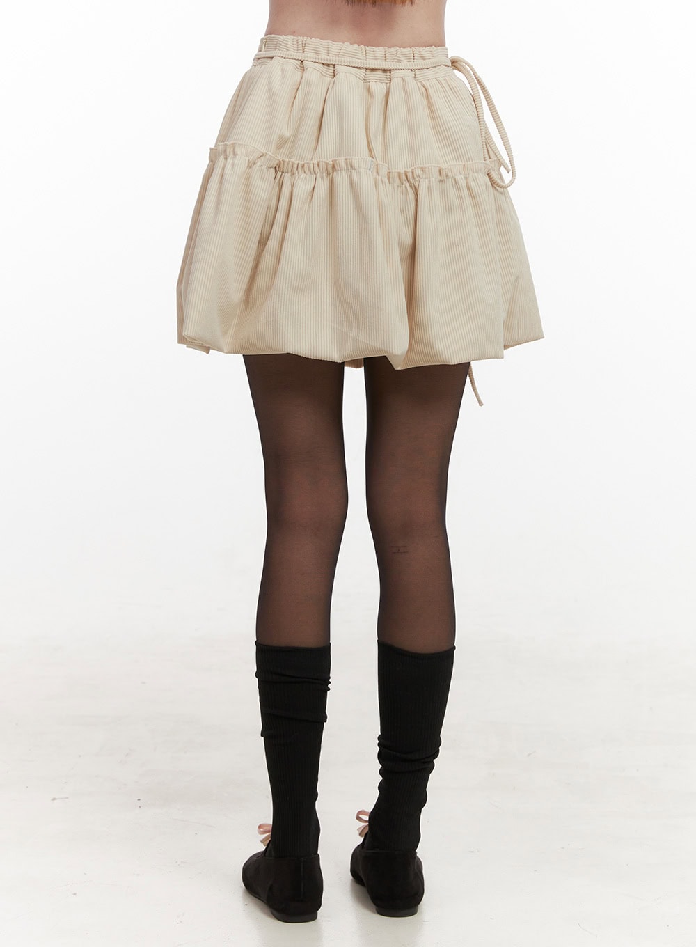 string-tie-solid-mini-skirt-od418