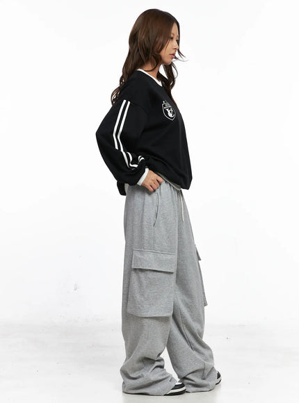 Relaxed Fit Cargo Sweatpants CO513