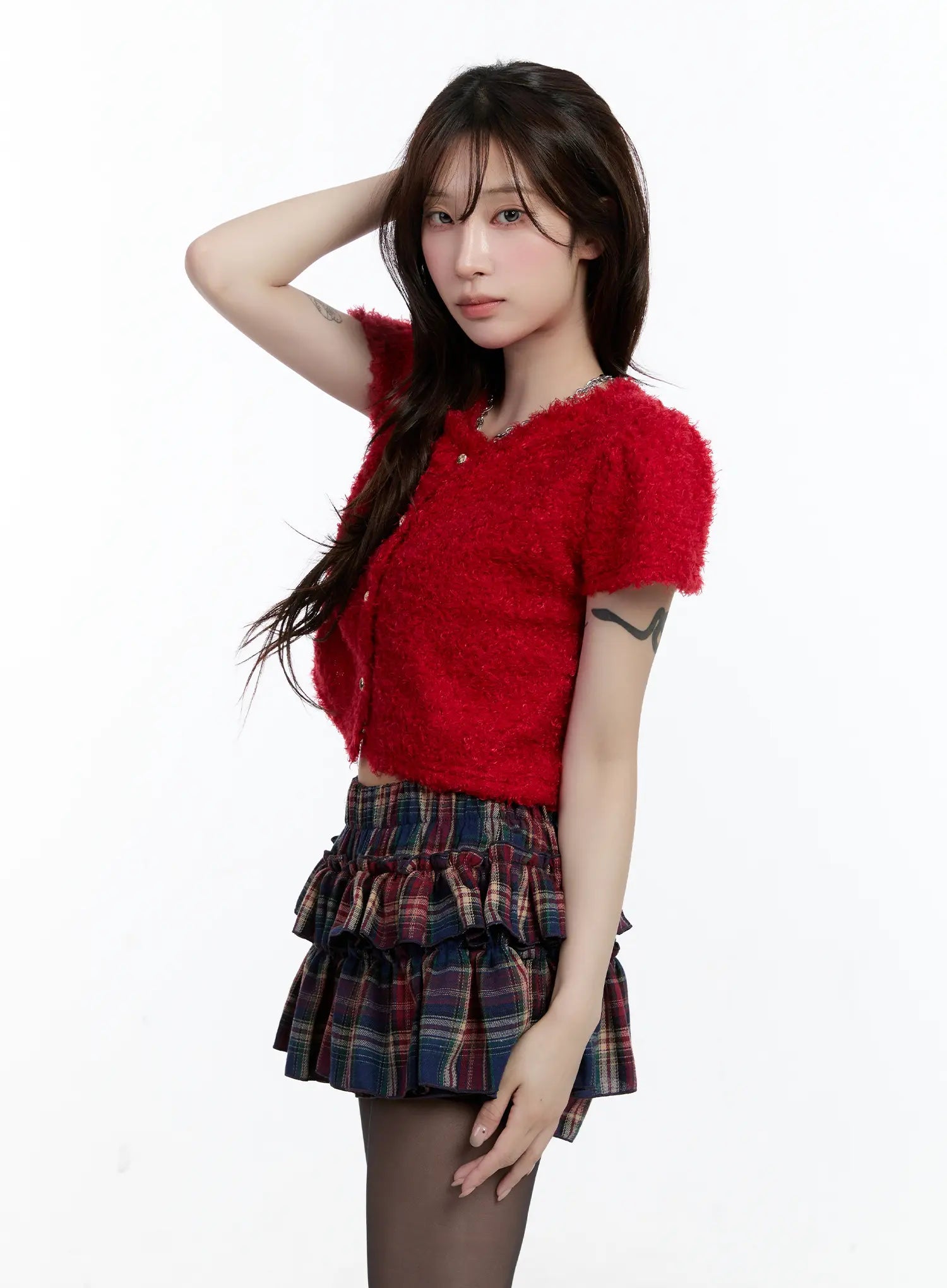 fuzzy-short-sleeve-cardigan-cn525