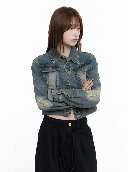 Vintage Retro Washed Denim Jacket CG529