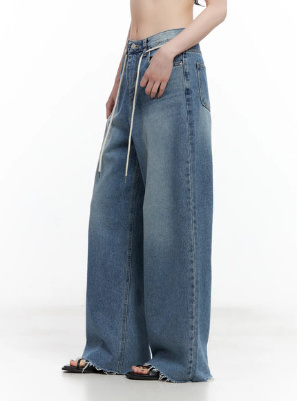 chaeyoung-drawstring-washed-wide-leg-jeans-cu530