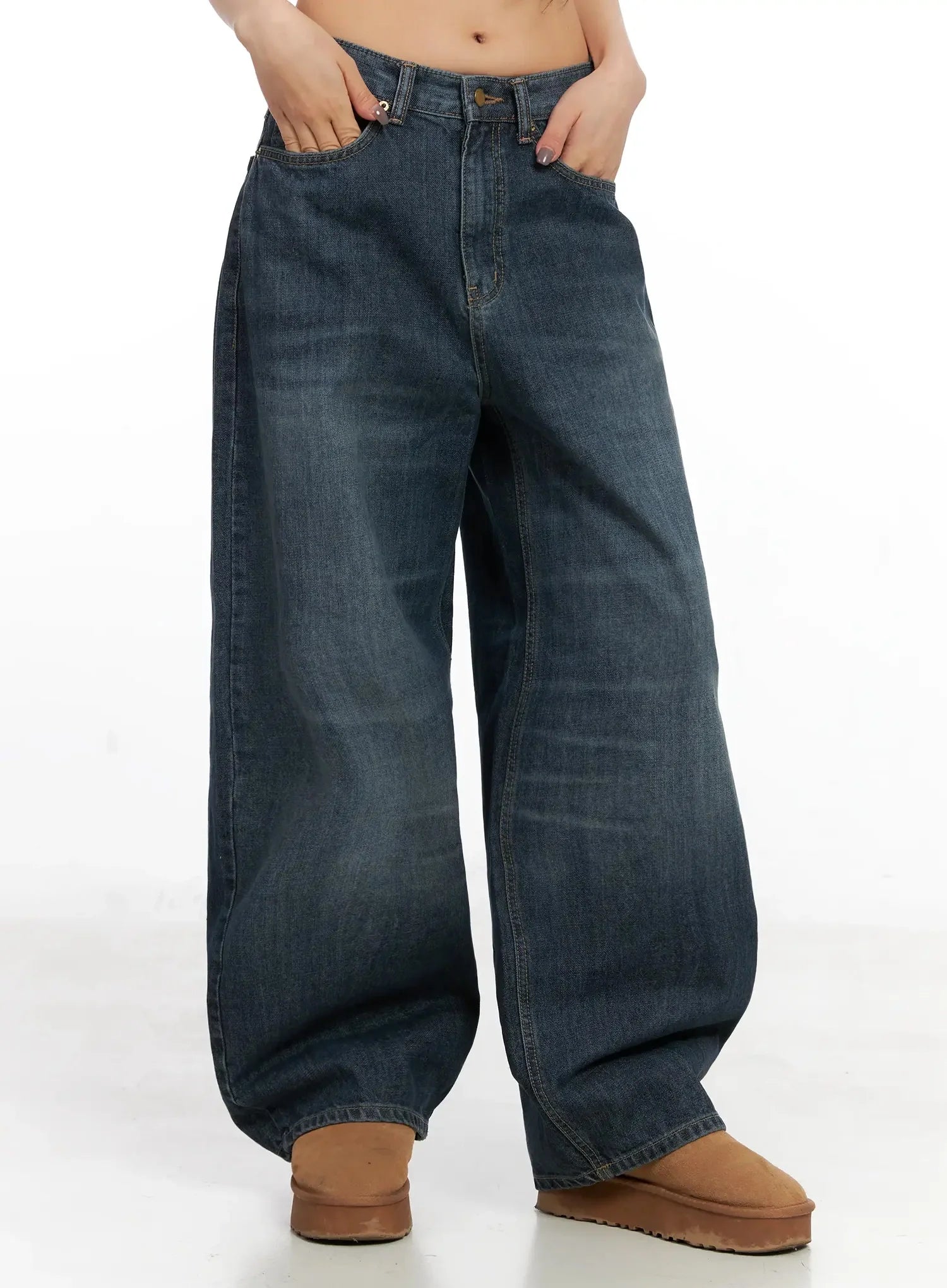 regina-contrast-stitch-baggy-jeans-in528