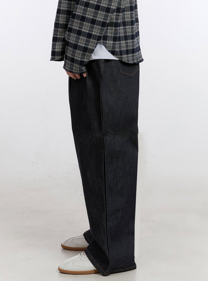 Men's Pintuck Baggy Jeans IM525