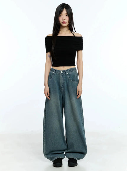 shirred-off-shoulder-short-sleeve-tee-iu525