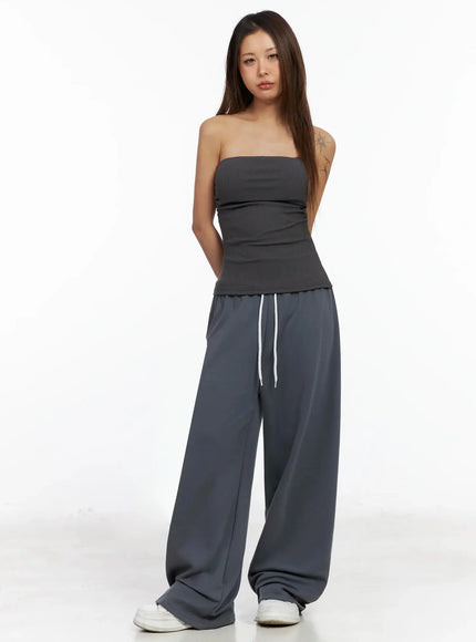 Ribbed Padded Tube Top IY504