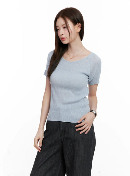 scoop-neck-short-sleeve-knit-top-cl523
