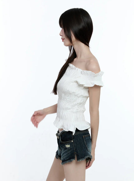asymmetric-shirred-off-shoulder-top-cg507
