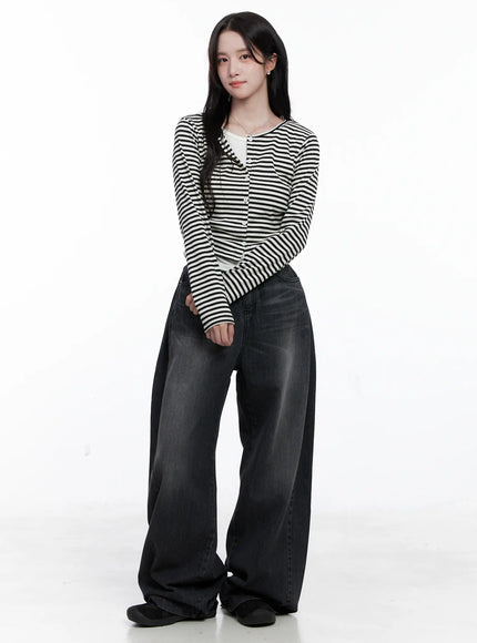 Striped Layered Long Sleeve Top CS519