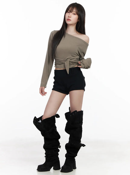 high-waist-flap-pocket-shorts-cf523