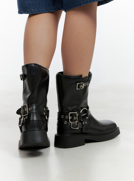 buckle-faux-leather-midi-boots-ol408