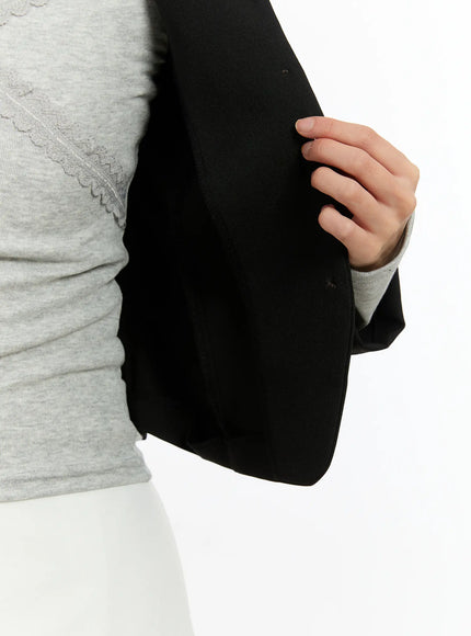 chic-u-neck-crop-jacket-with-scarf-cm505