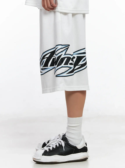 Men's Graphic Logo Athletic Shorts IG508