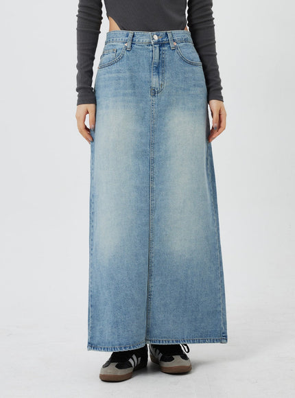 Denim Maxi Skirt CF324