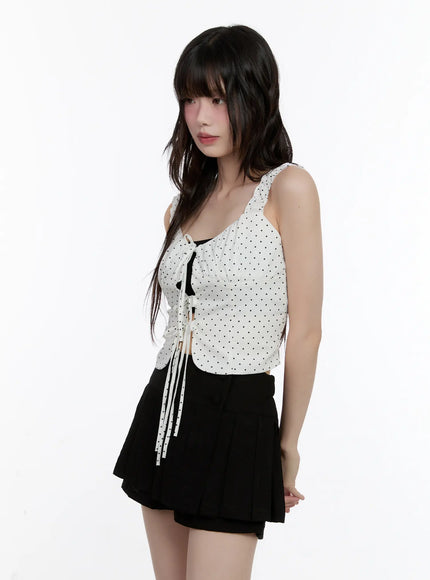 polka-dot-front-tie-tank-cl507