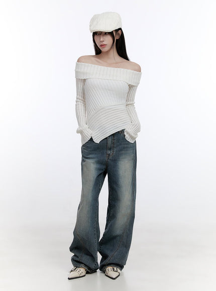 unbalanced-long-sleeve-off-shoulder-top-co418