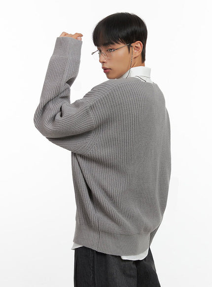 mens-oversized-v-neck-cable-knit-io420