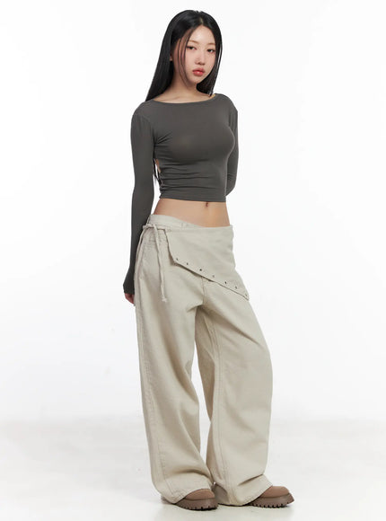 terry-scarf-layered-pants-cj530