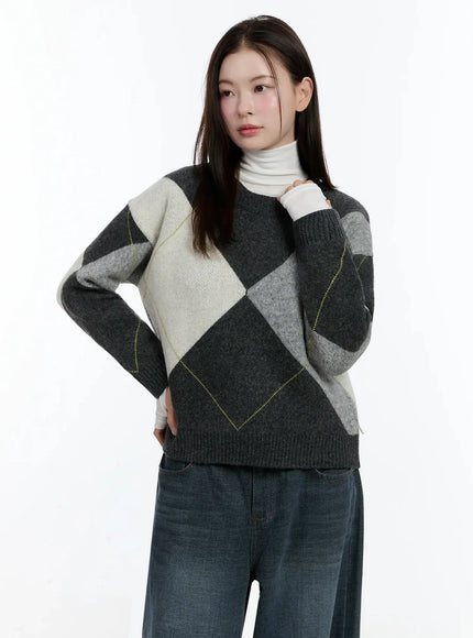 argyle-pattern-knit-sweater-id526
