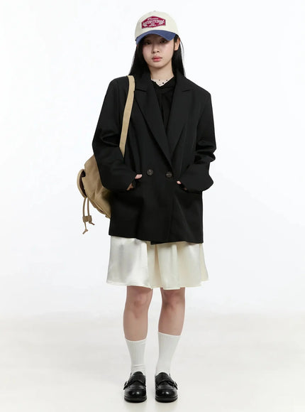 Oversized Double-Button Blazer IM519