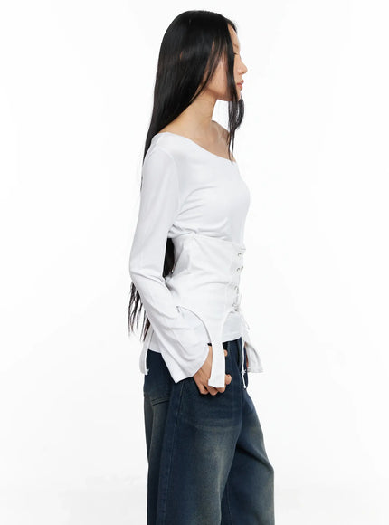 asymmetrical-corset-long-sleeve-tee-co528