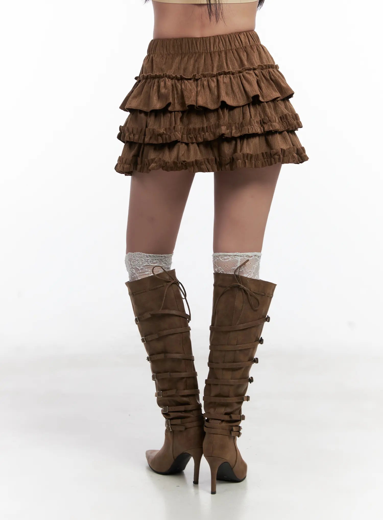layered-ruffle-mini-skirt-cn528