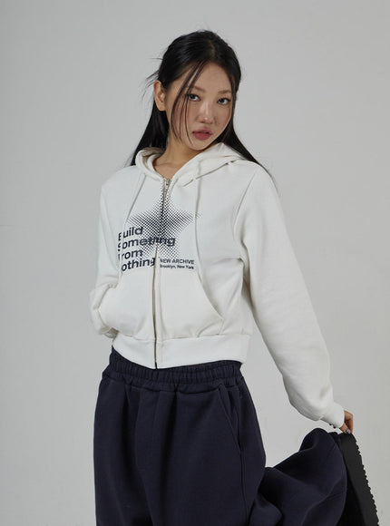 Graphic Zipper Hoodie CD27