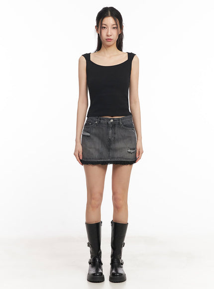 distressed-denim-lace-mini-skirt-iy529