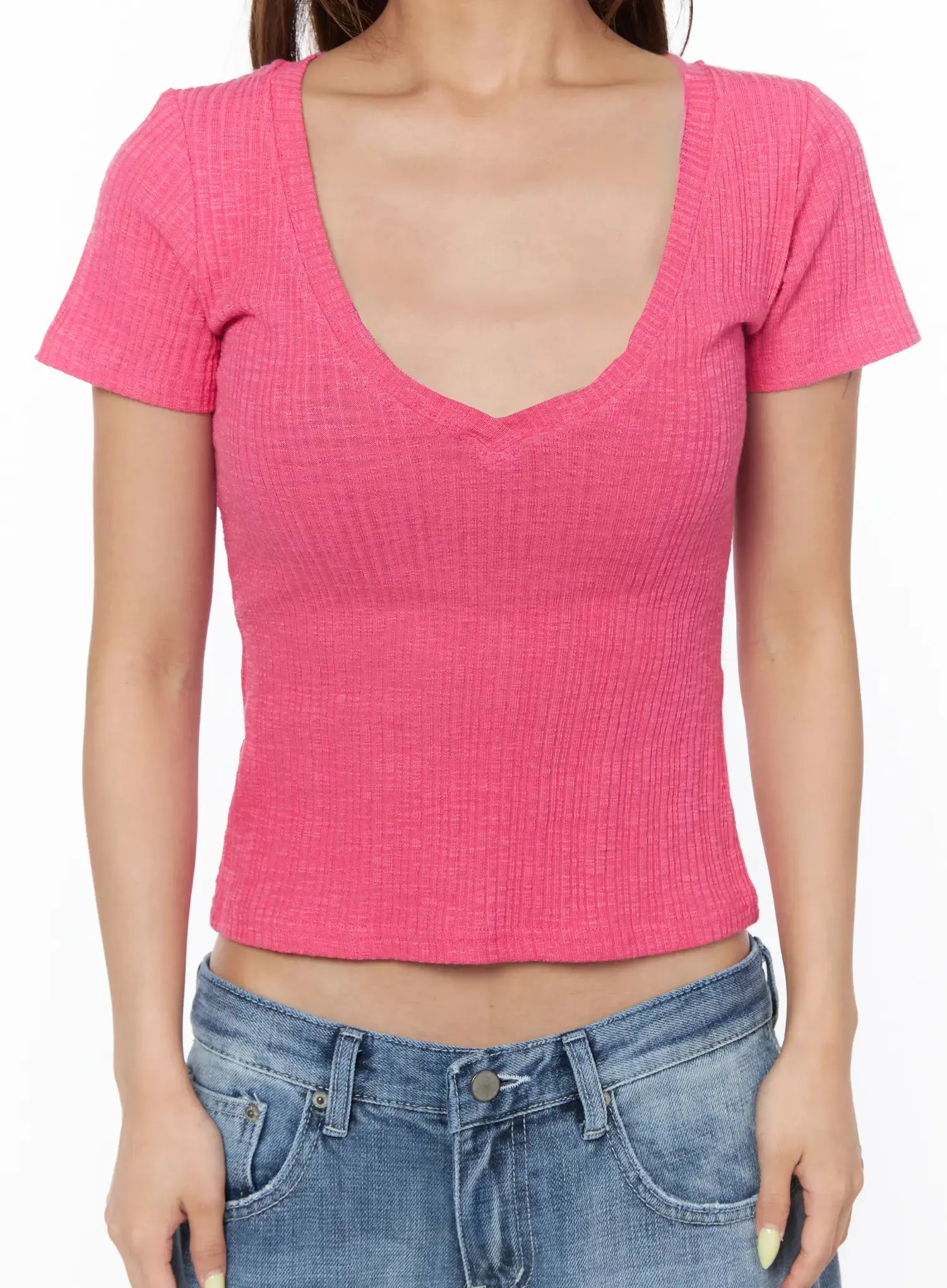 ribbed-deep-v-neck-tee-cu501