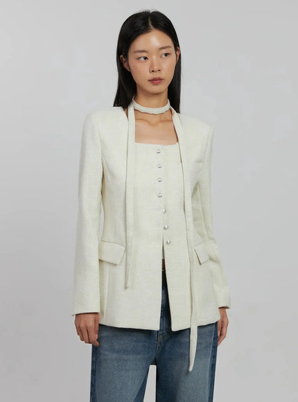 tweed-square-neck-jacket-scarf-set-ij508