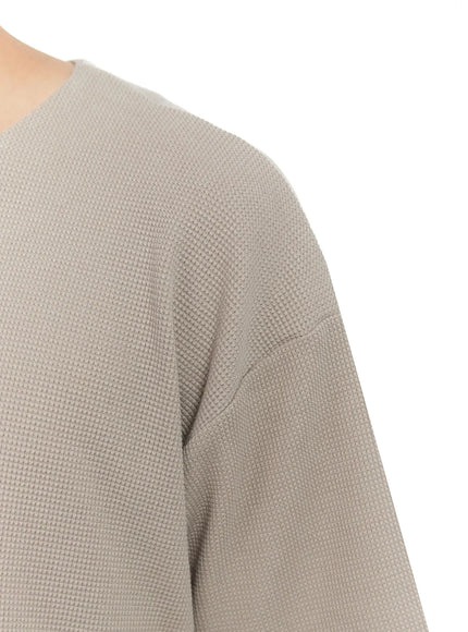 Men's Textured Henley T-shirt IG520