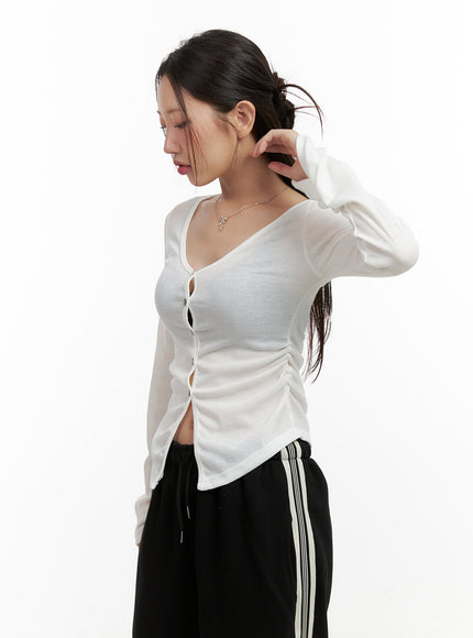 v-neck-buttoned-top-cl431