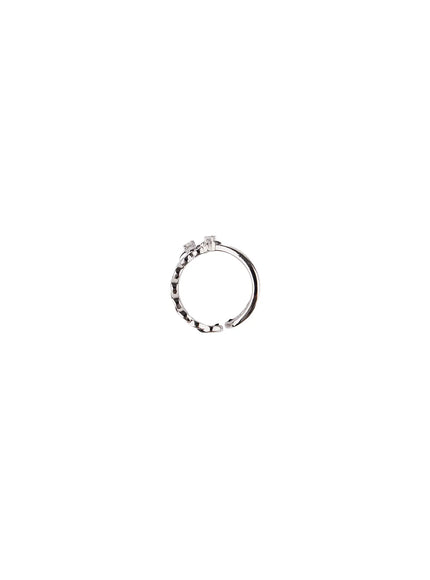 Black Twisted Ring CF525