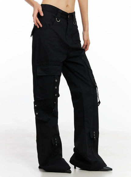 strap-utility-flare-trousers-co528