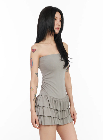 Chic Ruffle Tube Dress CM517