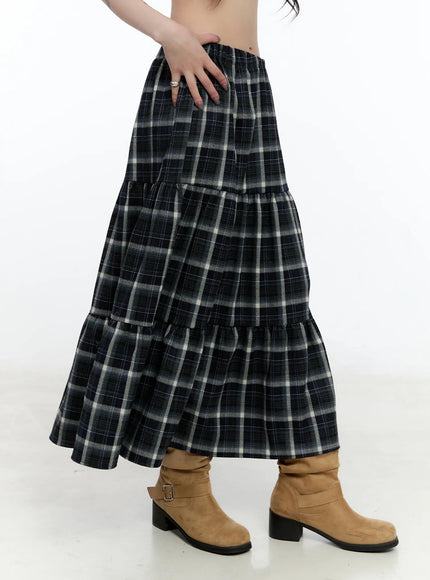 plaid-maxi-skirt-cn517