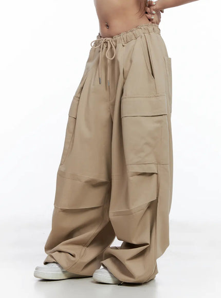 Wide-Leg Cargo Balloon Pants CL514