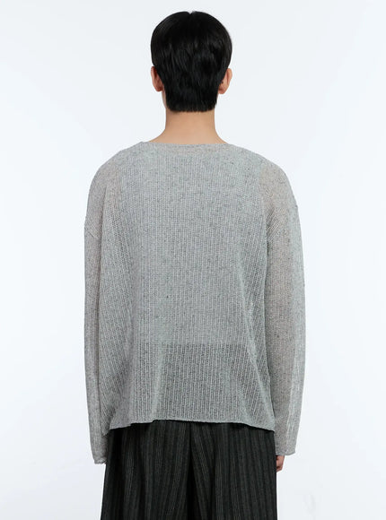 Men's Mesh Long Sleeve Graphic Top IG501