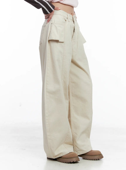 Wide-Leg Cargo Pants CS529