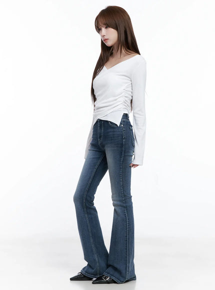 off-shoulder-v-neck-long-sleeve-top-cg529